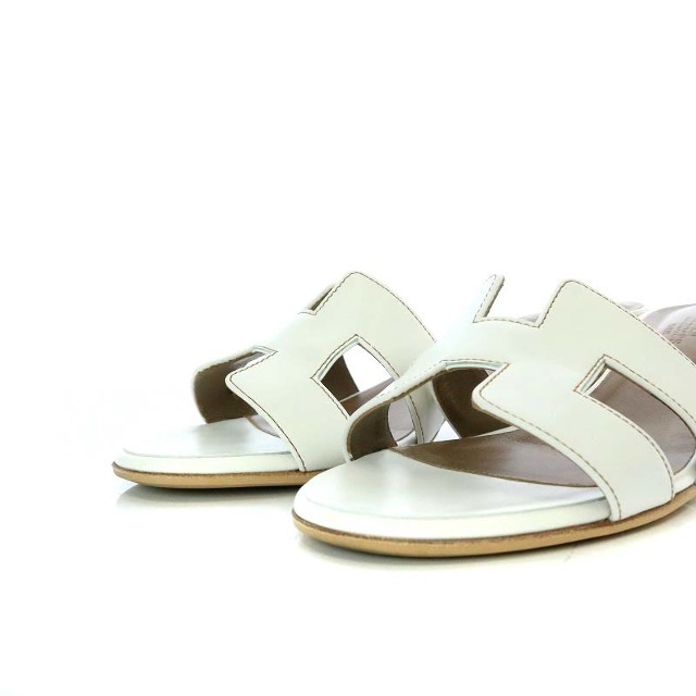 エルメス 21SS 071002Z OASIS オアジス サンダル 36.5 白 エルメス 21SS 071002Z OASIS オアジス サンダル 36.5 白