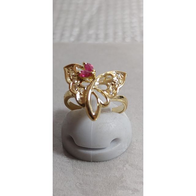 ☆K18☆ルビー☆ダイヤ☆ファッション☆指輪☆リング☆USED品(中古品