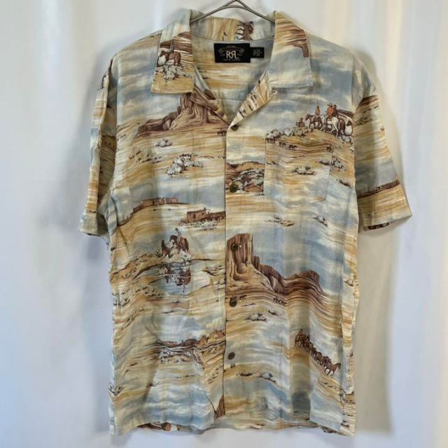 RRL - RRL ウエスタン柄 キャンプシャツ レーヨン アロハシャツ