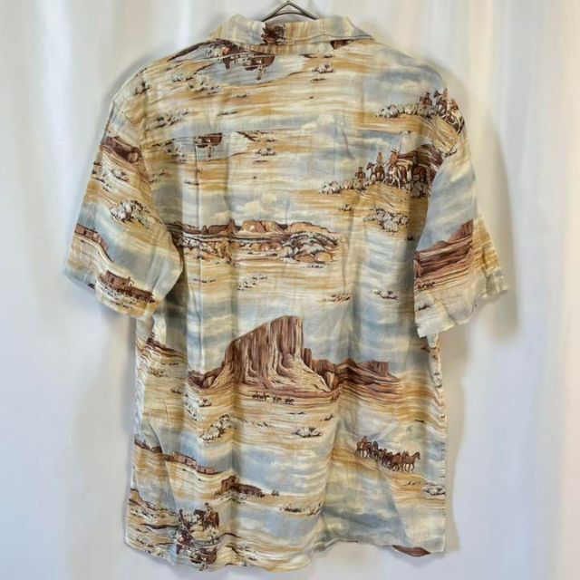RRL - RRL ウエスタン柄 キャンプシャツ レーヨン アロハシャツ