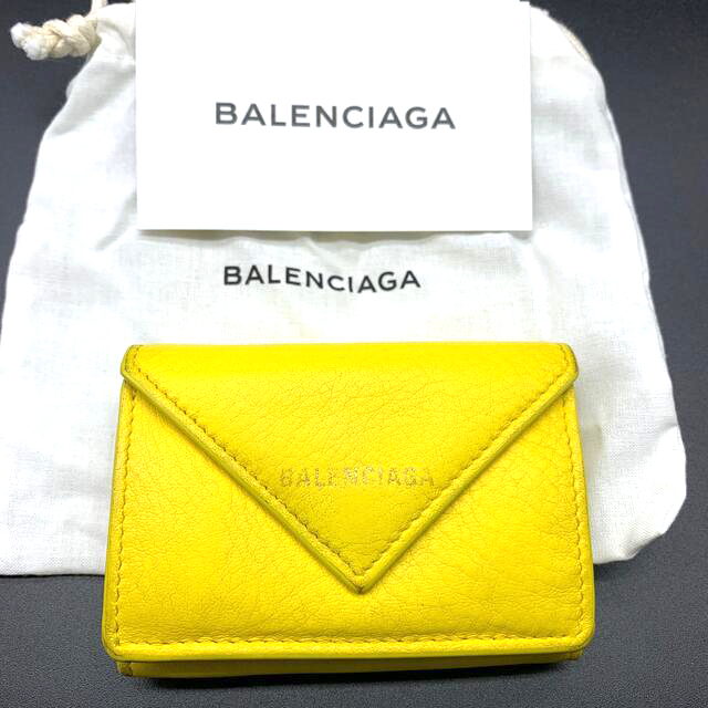 BALENCIAGA　ペーパー　ミニウォレット　三つ折り財布