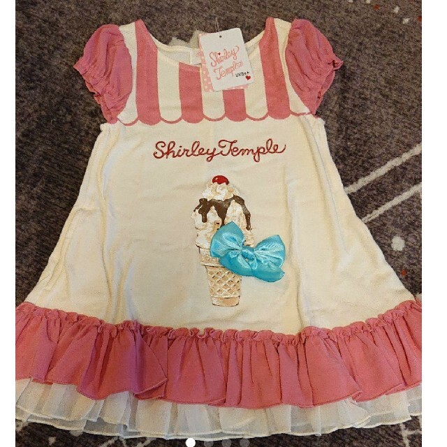 Shirley Temple(シャーリーテンプル)の新品 シャーリーテンプル アイス ワンピース キッズ/ベビー/マタニティのキッズ服女の子用(90cm~)(ワンピース)の商品写真