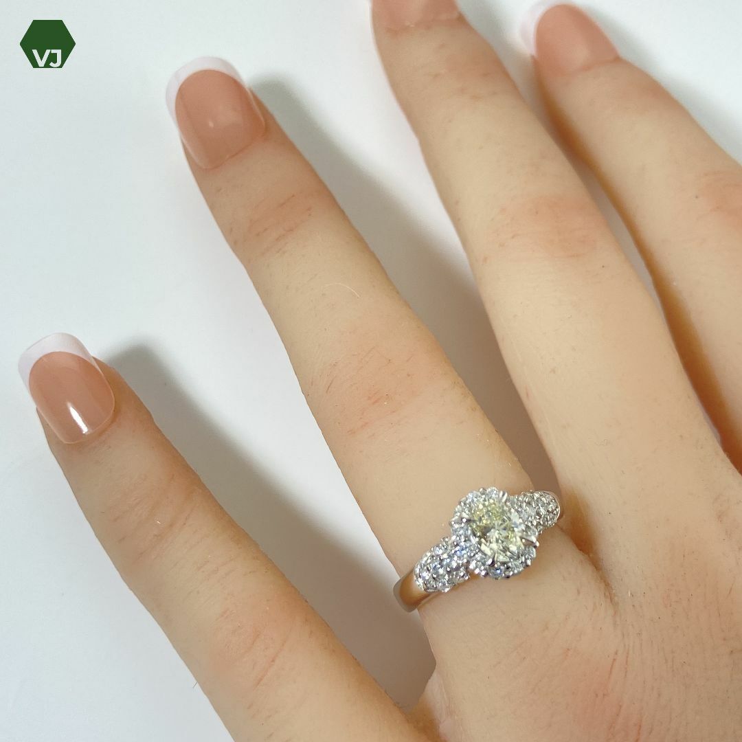 【15-3】ダイヤモンド　リング　D1.099ct レディースのアクセサリー(リング(指輪))の商品写真