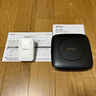 バッファロー(Buffalo)の【美品】BUFFALO IPv6対応ルーター・中継器セット(PC周辺機器)