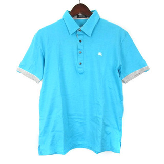 バーバリーブラックレーベル(BURBERRY BLACK LABEL)のバーバリーブラックレーベル ポロシャツ 半袖 3 ブルー 220621EE(ポロシャツ)