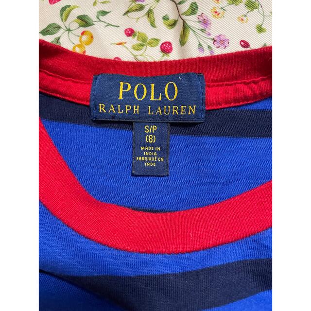 Ralph Lauren(ラルフローレン)のラルフローレン ボーダー Tシャツ　S(140cm) キッズ/ベビー/マタニティのキッズ服男の子用(90cm~)(Tシャツ/カットソー)の商品写真