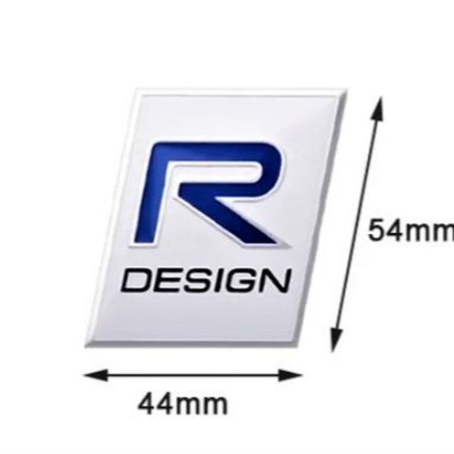 Volvo(ボルボ)のVOLVO ■R-DESIGN■　金属製エンブレム　1枚 自動車/バイクの自動車(車外アクセサリ)の商品写真