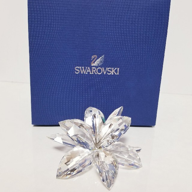 スワロフスキー  SWAROVSKI ユリ フラワー クリスタル 置物  装飾品