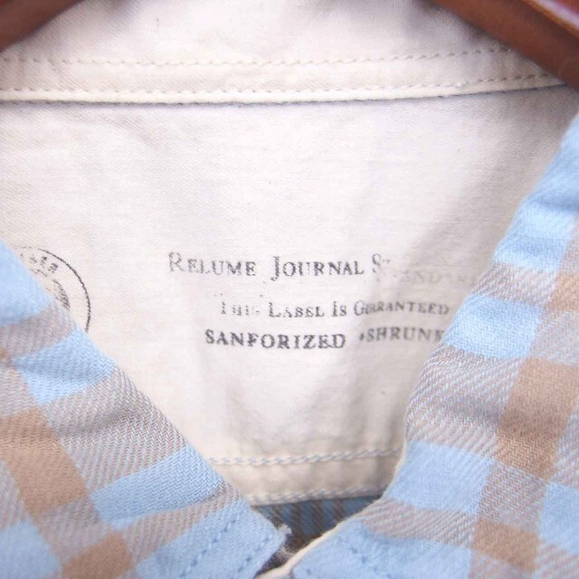 JOURNAL STANDARD(ジャーナルスタンダード)のジャーナルスタンダード レリューム シャツ チェック 薄手 長袖 2 青 茶 メンズのトップス(シャツ)の商品写真