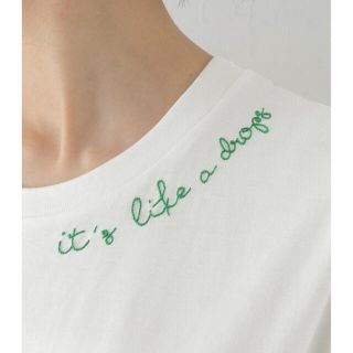 ジャーナルスタンダード(JOURNAL STANDARD)の完売新品タグ付FedoraMI刺繍TEE its like a drops GR(Tシャツ(半袖/袖なし))