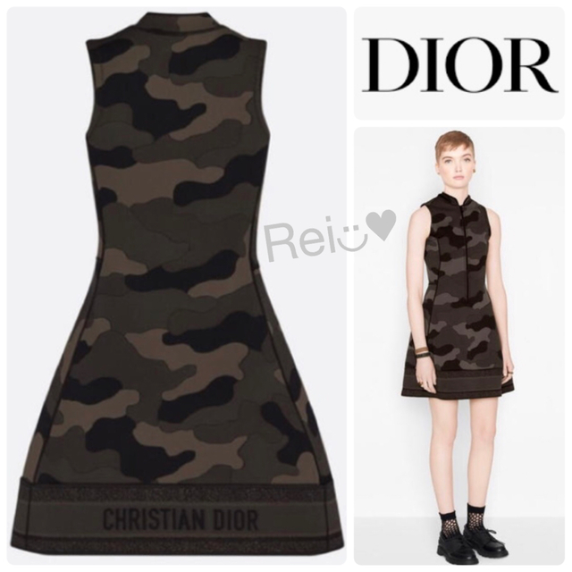Christian Dior - 値下げ可❣️【極美品】Dior  ロゴワンピース 2020AW