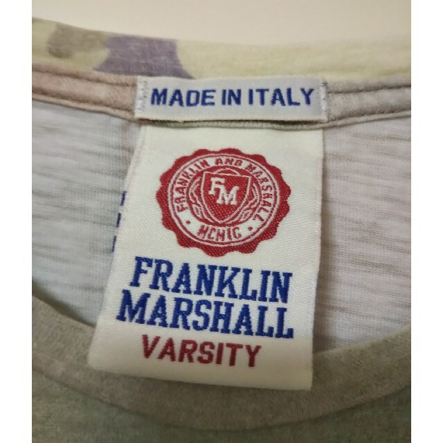 FRANKLIN&MARSHALL(フランクリンアンドマーシャル)のFRANKLIN&MARSHALL極少完売モデルパッチワーク風Tシャツ メンズのトップス(Tシャツ/カットソー(半袖/袖なし))の商品写真