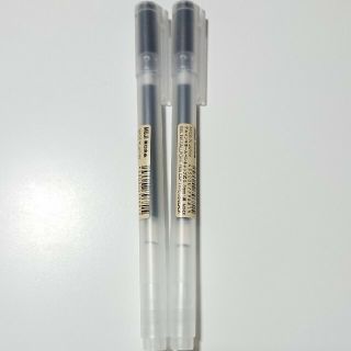 ムジルシリョウヒン(MUJI (無印良品))の無印良品 ゲルインキボールペン 黒 0.5mm2本セット(ペン/マーカー)