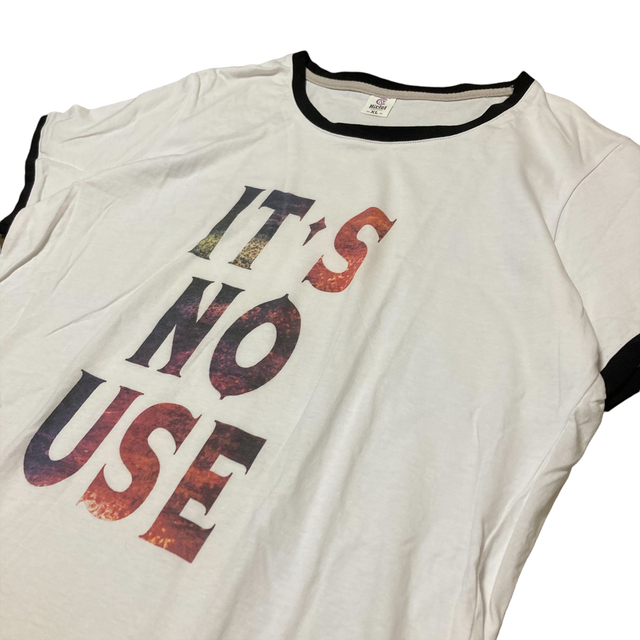 ART VINTAGE - 希少 Hiclol リンガーネックTシャツ ホワイト×ブラック