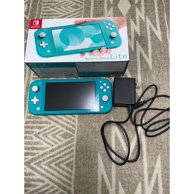 Nintendo Switch(ニンテンドースイッチ)の任天堂switch Lite本体　ターコイズ エンタメ/ホビーのゲームソフト/ゲーム機本体(携帯用ゲーム機本体)の商品写真