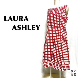 ローラアシュレイ(LAURA ASHLEY)のローラアシュレイ★ギンガムチェック柄 ノースリーブワンピース(ロングワンピース/マキシワンピース)