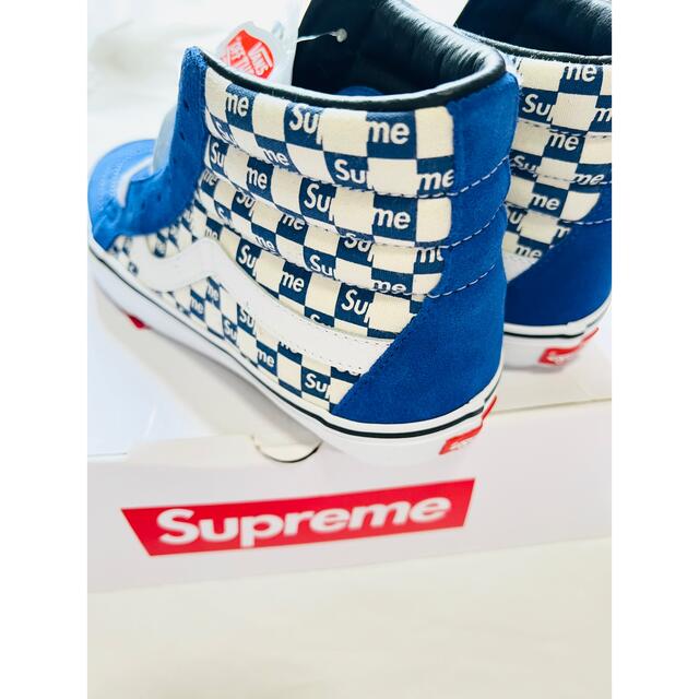 国内正規27.5cm Supreme VANS SK8-Hi Blue