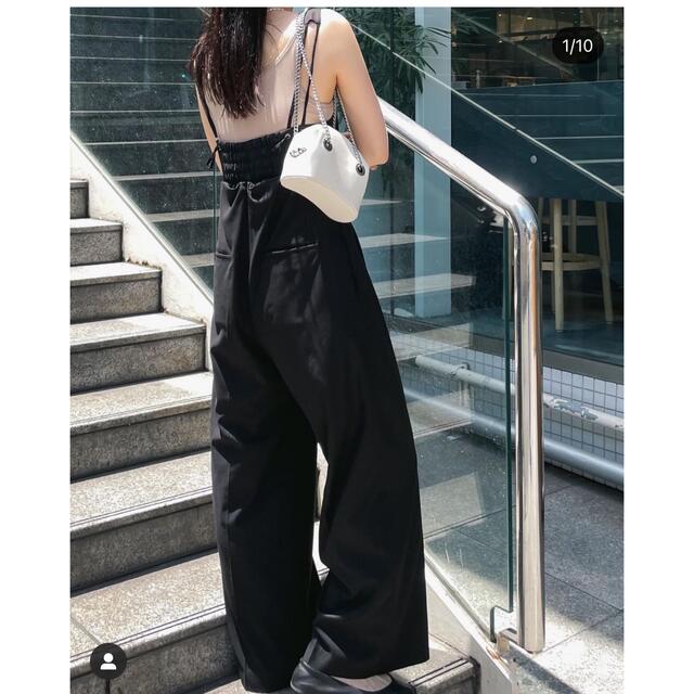 MEDI CORD SUSPENDER WIDE PANTS-