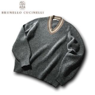 ブルネロクチネリ(BRUNELLO CUCINELLI)のG46★極美品★極上カシミヤブレンドチルデンニット ブルネロクチネリ セーター(ニット/セーター)