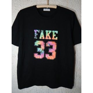 ブラウニー(BROWNY)の7638　美品　ブラウニー　tシャツ　FAKE　ナンバリング　デザイン　tシャツ(Tシャツ/カットソー(半袖/袖なし))