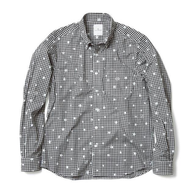 印象のデザイン uniform experiment スタープリント・ギンガムチェックシャツ：２ experiment uniform - シャツ