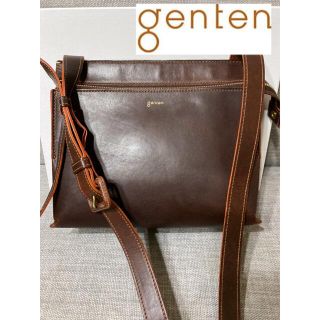 ゲンテン(genten)のgentenショルダーバッグ　本革　ゲンテン正規品　バッグ　肩掛け(ショルダーバッグ)