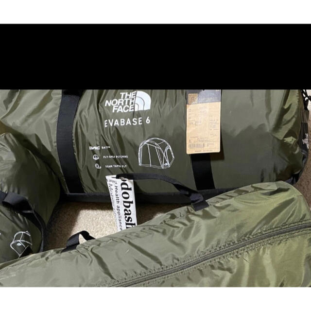 THE NORTH FACE(ザノースフェイス)の最安！THE NORTH FACE EVABASE6エバベース6 ほぼ新品 スポーツ/アウトドアのアウトドア(テント/タープ)の商品写真