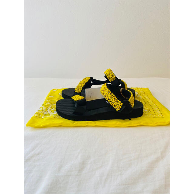 37 23.5cm ARIZONA LOVE アリゾナ ラブ ビーズ サンダル  レディースの靴/シューズ(サンダル)の商品写真