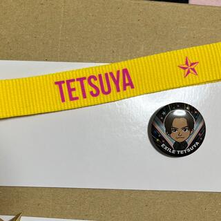 エグザイル(EXILE)のTETSUYA EXILE フラッグストラップ　缶バッジ　FLAG STRAP(国内アーティスト)