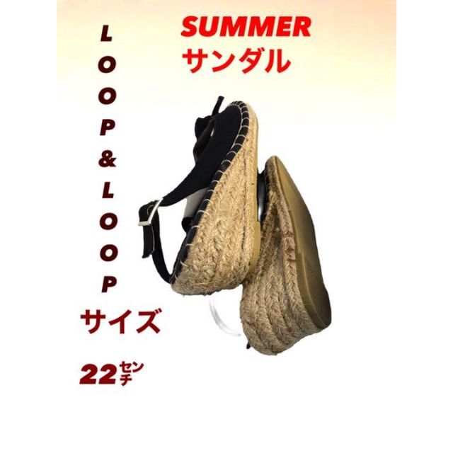 LOOP&LOOP サマーサンダル　レディース レディースの靴/シューズ(サンダル)の商品写真