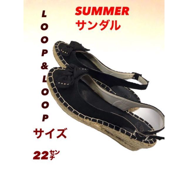 LOOP&LOOP サマーサンダル　レディース レディースの靴/シューズ(サンダル)の商品写真