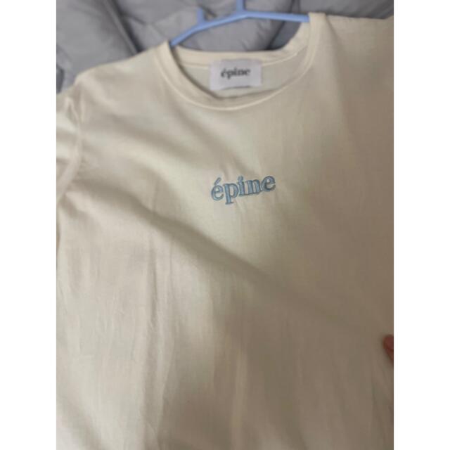épine(エピヌ)のépine embroidery tee Yoghurt  レディースのトップス(Tシャツ(半袖/袖なし))の商品写真