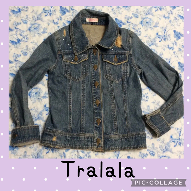 TRALALA(トゥララ)の値下げ　Tralala♡Gジャン デニムジャケット♡サイズM レディースのジャケット/アウター(Gジャン/デニムジャケット)の商品写真