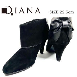 ダイアナ(DIANA)の美品☆DIANA スエード　後ろリボンブーディー(ブーティ)