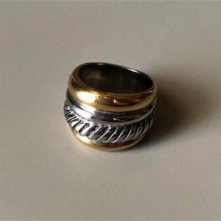 アメリヴィンテージ(Ameri VINTAGE)のContrast volume rope ring No.873(リング(指輪))