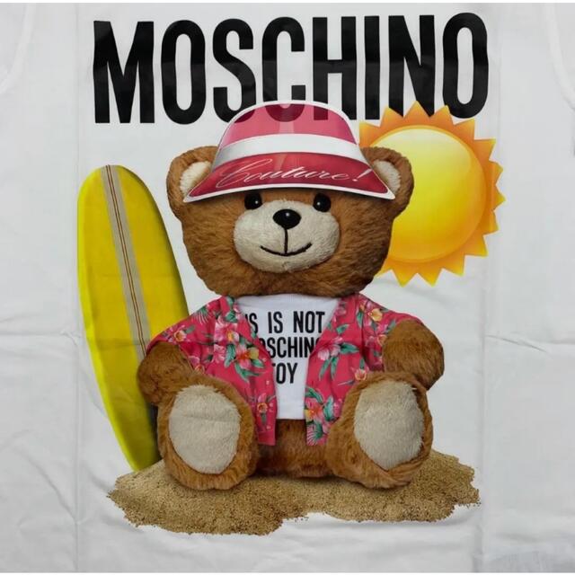 MOSCHINO(モスキーノ)の全国完売★モスキーノ★テディベア オーガニックコットン Tシャツ ホワイト メンズのトップス(Tシャツ/カットソー(半袖/袖なし))の商品写真