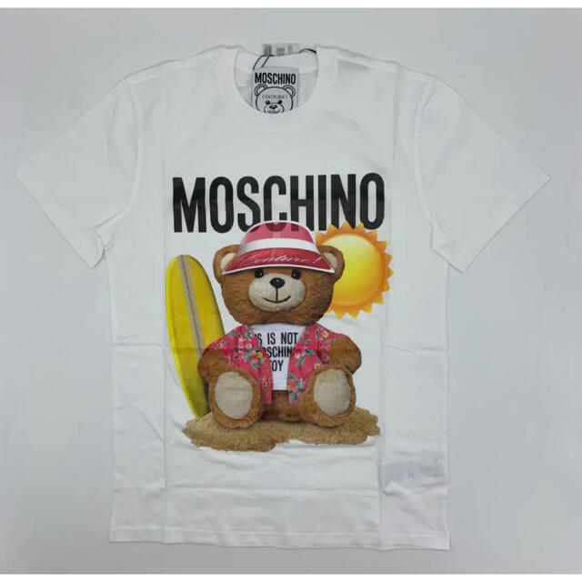 MOSCHINO(モスキーノ)の全国完売★モスキーノ★テディベア オーガニックコットン Tシャツ ホワイト メンズのトップス(Tシャツ/カットソー(半袖/袖なし))の商品写真