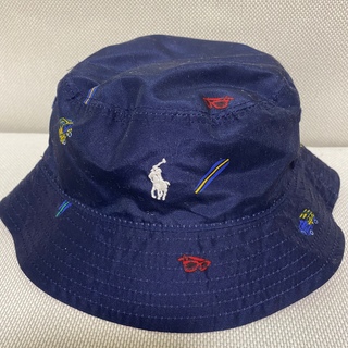 ラルフローレン(Ralph Lauren)のベビー　キャップ　帽子　ラルフローレン　バケットハット　リバーシブル(帽子)