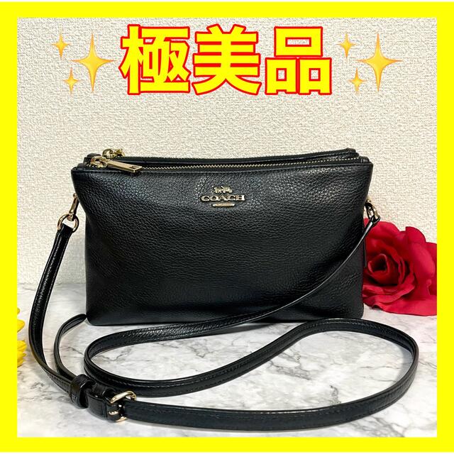 ⛄️極美品⛄️　コーチ　COACH　ショルダーバッグ　2way　ブラック