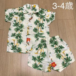 アロハ シャツ パンツ セット キッズ 子供服 3-4才(その他)