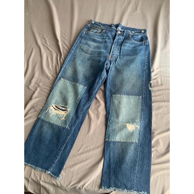 levis501xx パッチワーク