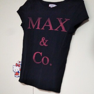 マックスアンドコー(Max & Co.)のマックスアンドコー黒の半袖Tシャツ(Tシャツ(半袖/袖なし))