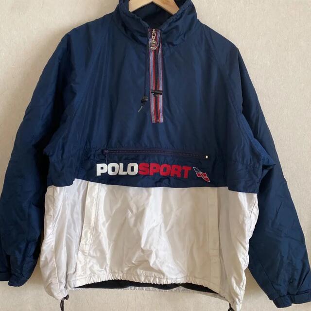 90's POLO SPORT ハーフジップ ナイロンジャケット