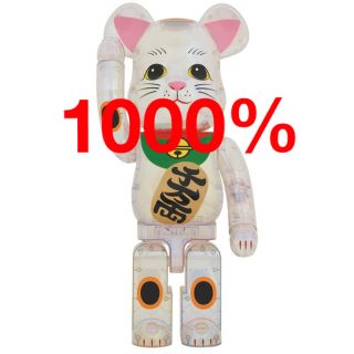 ベアブリック(BE@RBRICK)のBE@RBRICK 招き猫 透明メッキ 1000％ ベアブリック(その他)