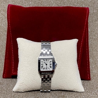 Cartier - カルティエ サントスドゥモワゼル SM クォーツ レディース 腕時計 確実正規品