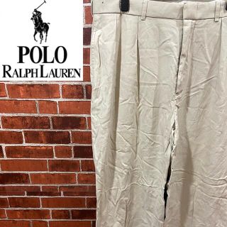 ポロラルフローレン(POLO RALPH LAUREN)のR18 ポロ ラルフローレン チノパン コットンパンツ 古着パンツ ベージュ(チノパン)