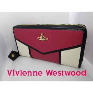 ヴィヴィアンウエストウッド(Vivienne Westwood)のヴィヴィアンウェストウッドVivlenne Westwoodピンクホワイト長財布(財布)