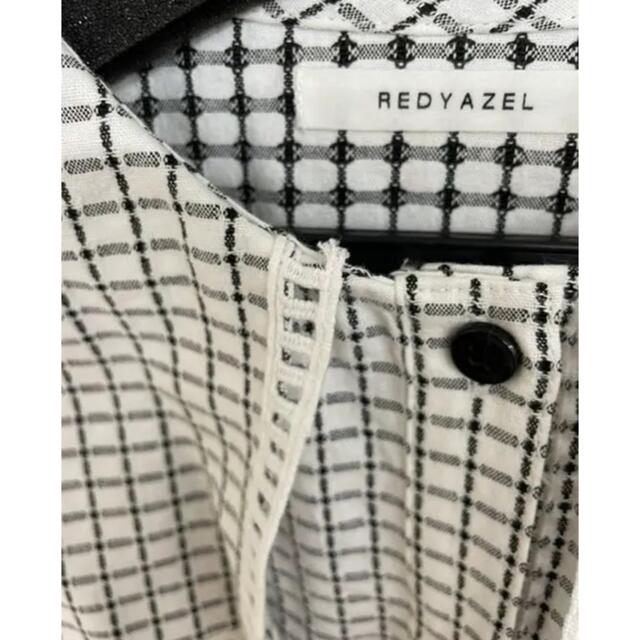 REDYAZEL(レディアゼル)のredyazel チェックはしごレースカラータックスリーブブラウス レディースのトップス(シャツ/ブラウス(半袖/袖なし))の商品写真