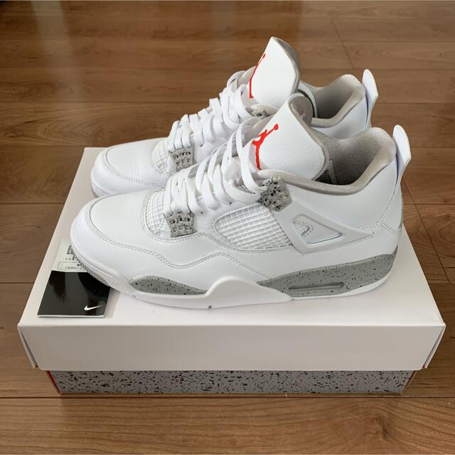 新品未使用　AIR JORDAN4 TECH WHITE