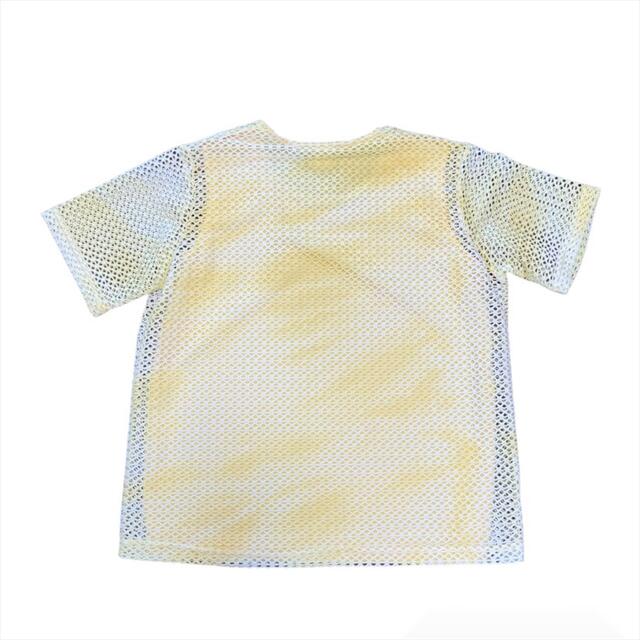 【vintage】シースルー 希少 古着 tシャツ 90s タイダイ柄 黄 レア